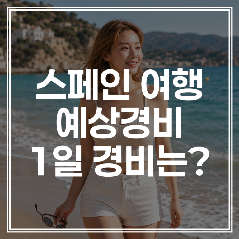스페인 여행 경비 | 2026년 예산 완벽 정리 (+최저가 확인)