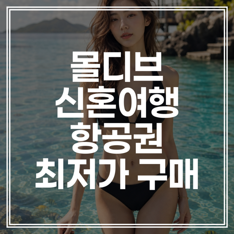 몰디브 신혼여행 항공권 | 2026년 최저가 가격 비교 (+특가 예약)