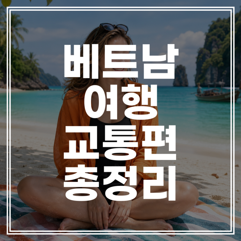 베트남 여행 교통편 총정리｜바가지 안 쓰고 최저가로 이동하는 법